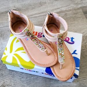 Girls Gladiator Sandals with Sparkles